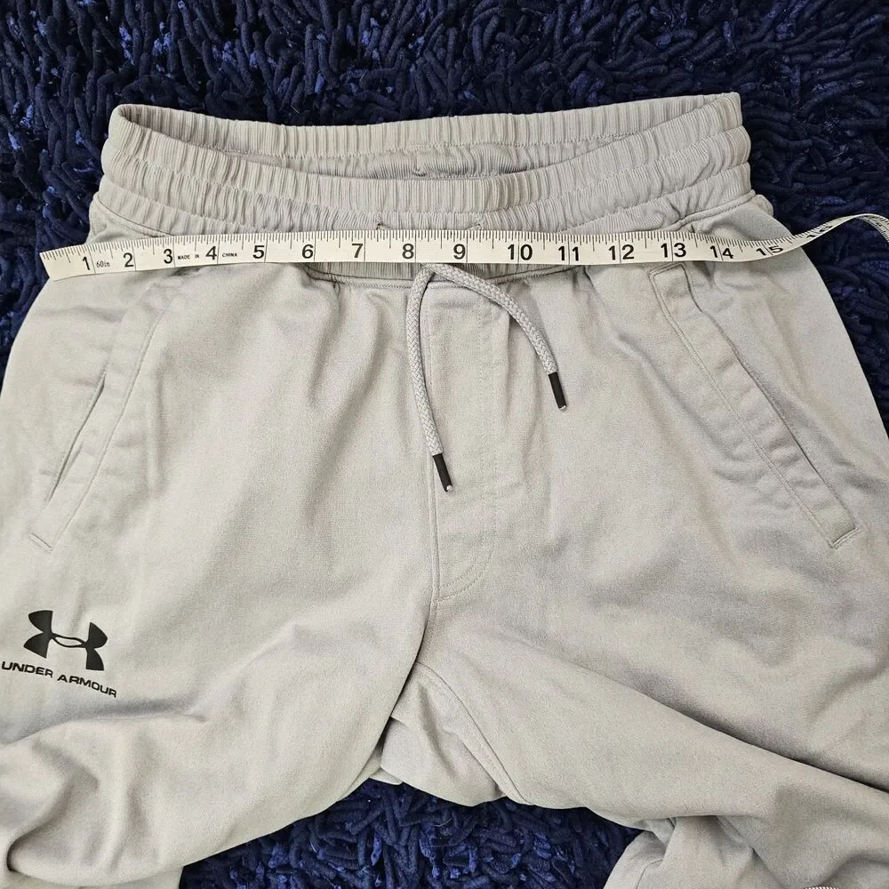 Under Armour ColdGear Jogger Sweatpants Gray Mens Med Loose Fit Athletic G754